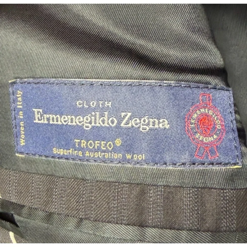 Ermenegildo Zegna Men's Trofeo‎ Blazer 36SH Navy Striped Wool